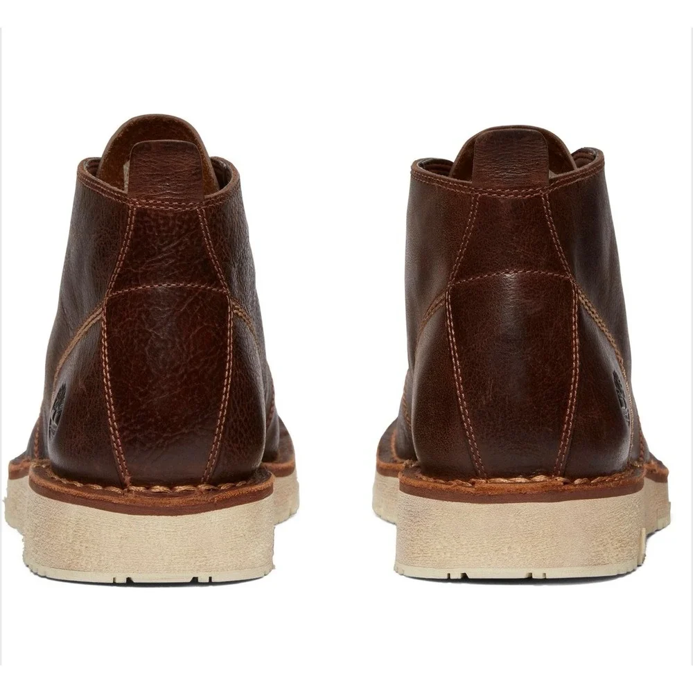 Timberland Westmore Mens Chukka Boots Size 9 Brown Leather Moc Toe SensorFlex